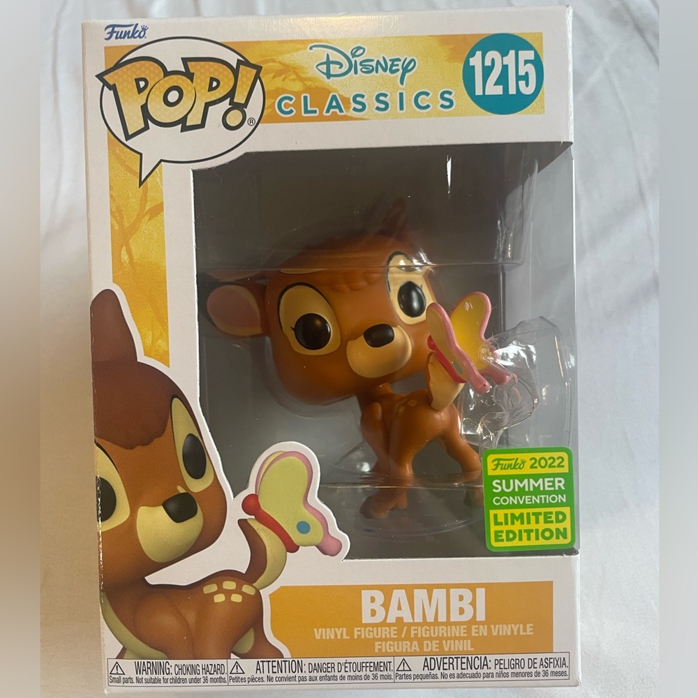 Funko Pop Disney Bambi with Butterfly Figure